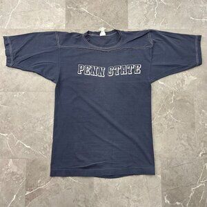Vintage Penn State Graphic Tee Mens Small PSU Nittany Lions Short Sleeve Blue